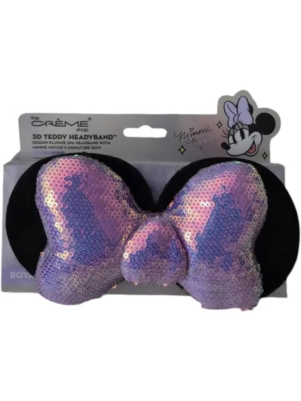 The Crème Shop Kids' Sequin Bow Headband - Purple